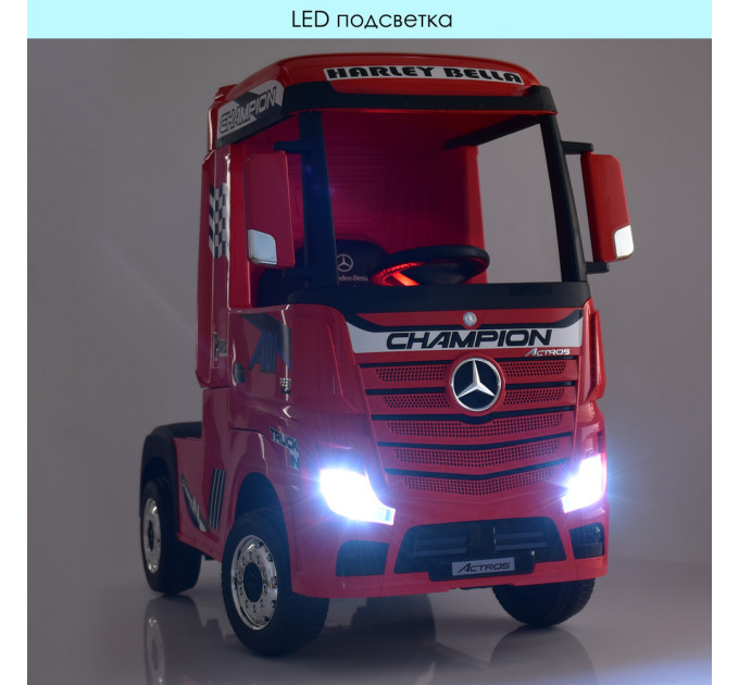 Грузовик Mercedes M 4208EBLR-2 детский электромобиль красный