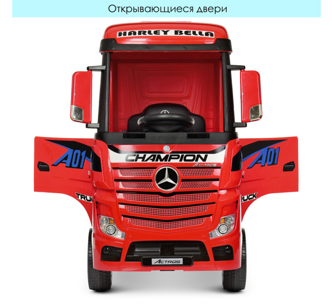 Грузовик Mercedes M 4208EBLR-2 детский электромобиль красный