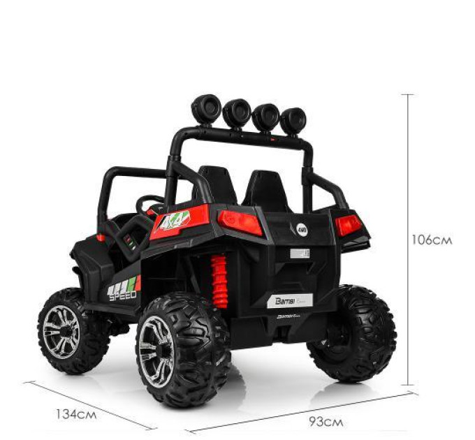 Дитячий електроджип Bambi M 3454(2)EBLR-3 червоний вік 3-8 років