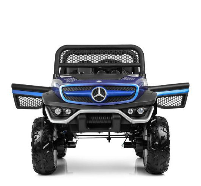 Дитячий електромобіль Bambi Синій M 4133 EBLRS-4 звук двигуна при старті пульт керування двомісний
