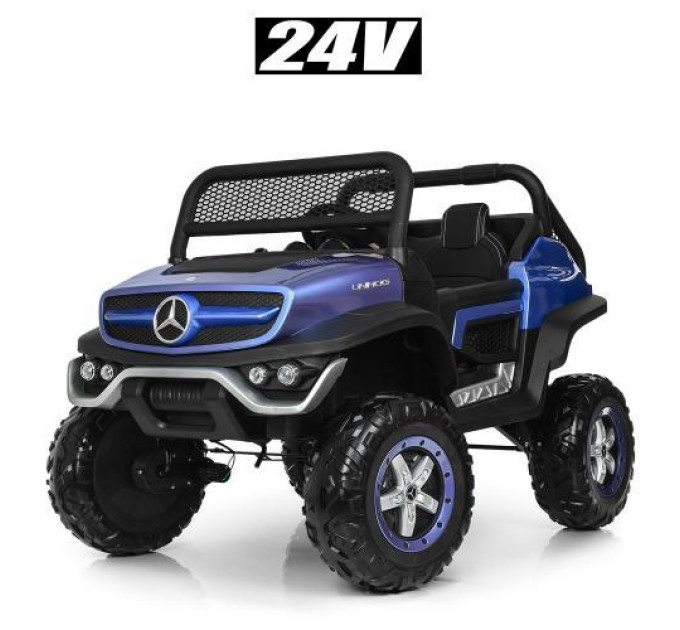 Электромобиль двухместный для детей Bambi Mercedes M 4133EBLRS-4(24V) синий