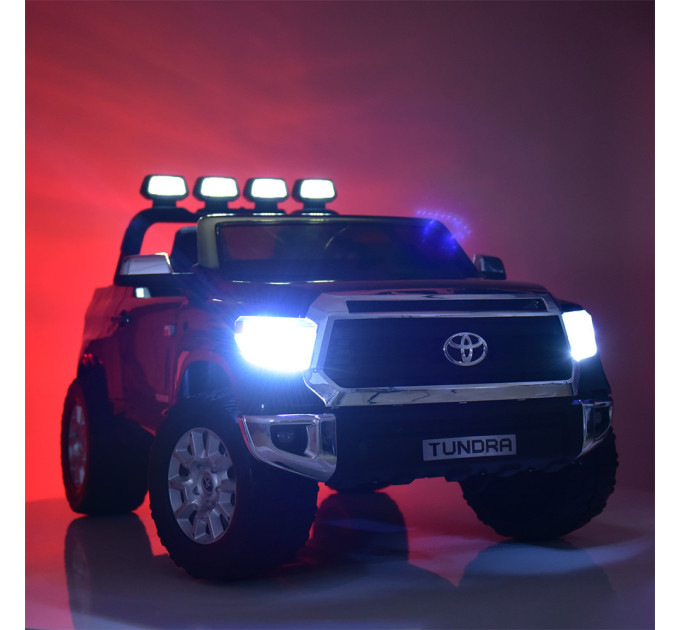 Дитячий електромобіль двомісний Джип Bambi Toyota Tundra JJ2255EBLR білий чорний