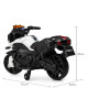 Детский электромотоцикл белый с черным с MP3 Bambi M 3832EL-1
