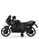 Детский электромотоцикл черный кожаное сиденье BMW Bambi 3832ELM-2