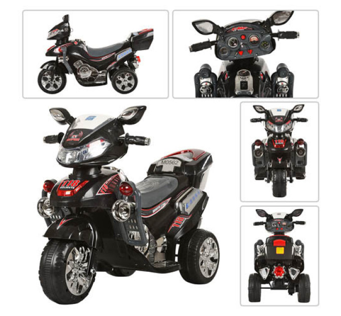 Детский электромотоцикл Bambi M 0562 Honda черный