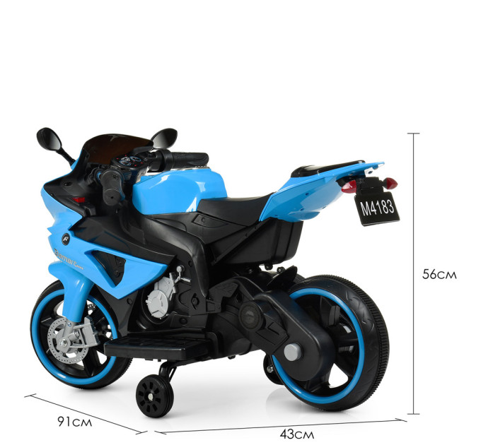 Детский электромотоцикл на 2 мотора Yamaha R1 Bambi M 4183-4