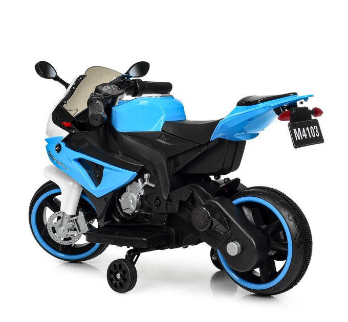 Детский мотоцикл на 2 моторах 25W BMW Bambi M 4103-1-4