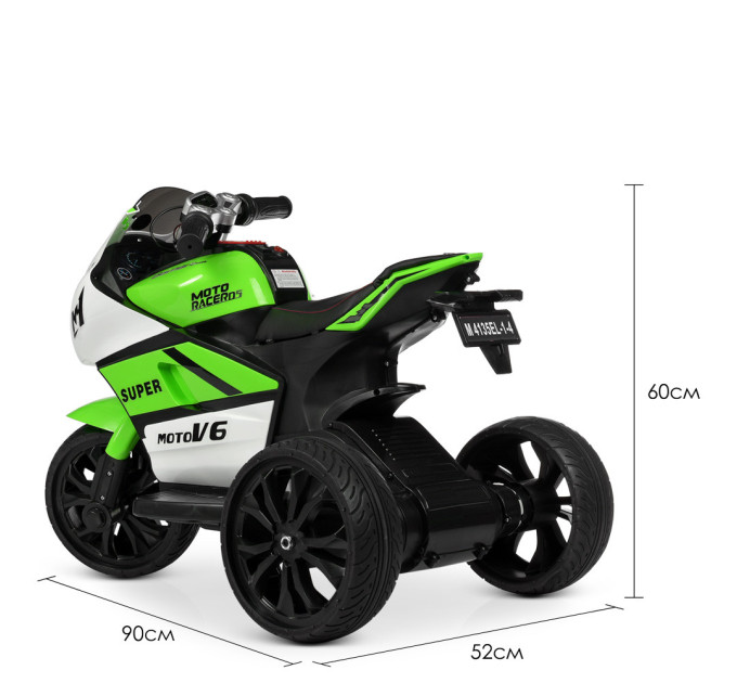 Детский мотоцикл трехколесный Yamaha Bambi M 4135EL-1, 3 цвета
