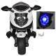 Электромотоцикл детский белый Bambi M 3578EL-1 2 мотора 20W