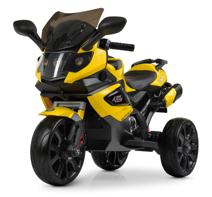Электромотоцикл детский до 25 кг Bambi M 3986EL-6 желтый