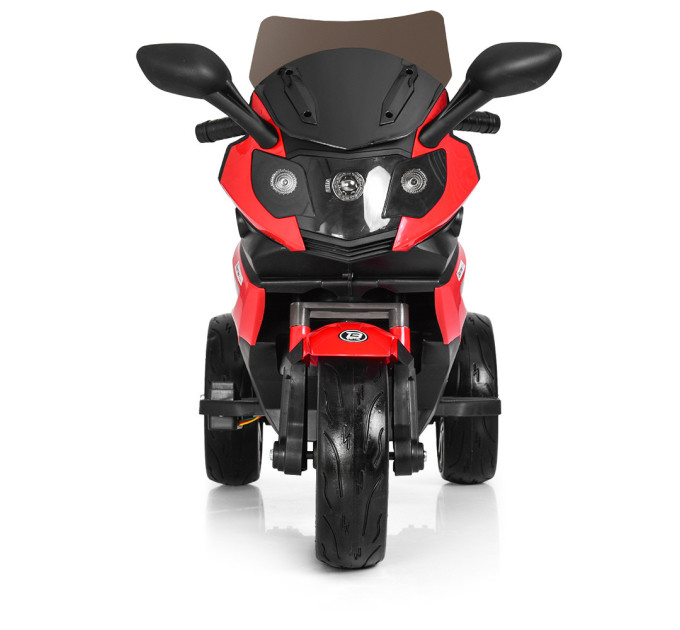 Электромотоцикл детский до 25 кг 2 мотора Bambi M 3986EL-6 красный
