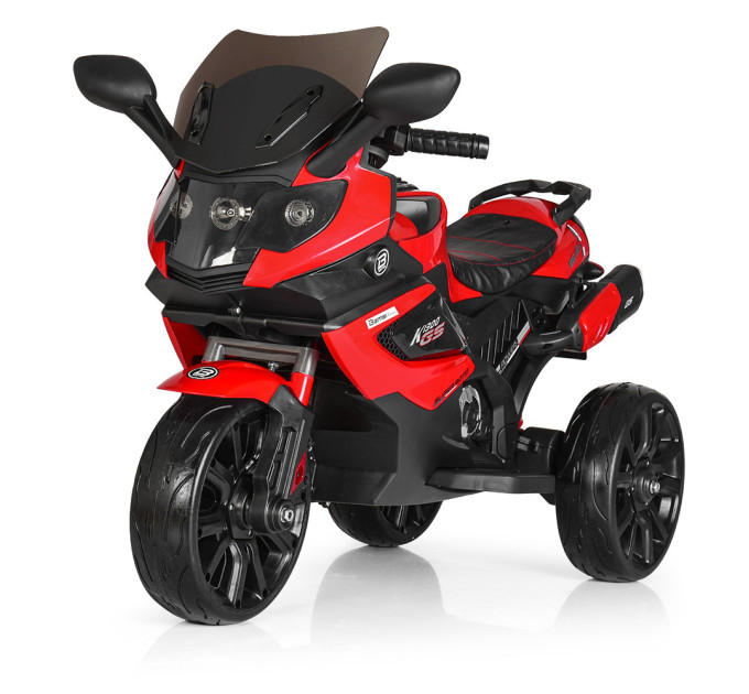 Электромотоцикл детский до 25 кг 2 мотора Bambi M 3986EL-6 красный