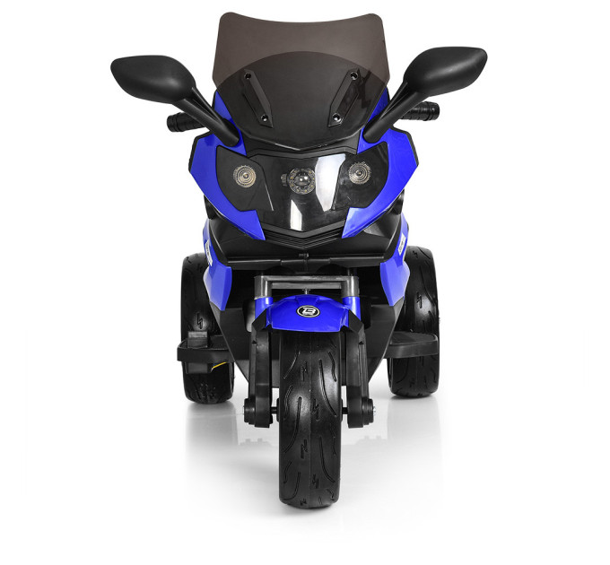 Электромотоцикл детский до 25 кг Bambi M 3986EL-4 синий 2 мотора