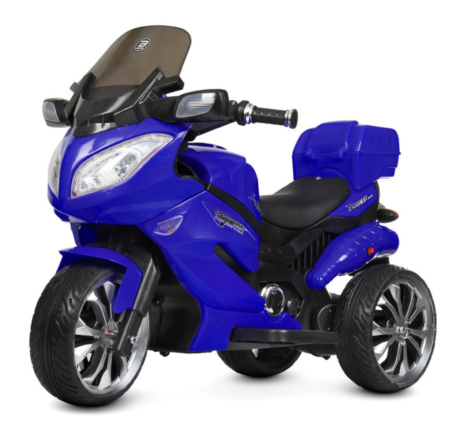 Электромотоцикл детский синий Suzuki Bambi M 4204EBLR-4 на радиоуправлении