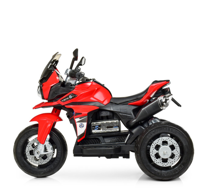 Детский электромотоцикл трехколесный Bambi M 4117EL-6 красный
