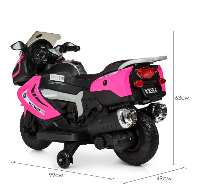 Детский электромотоцикл для девочки Bambi M 3625EL-8
