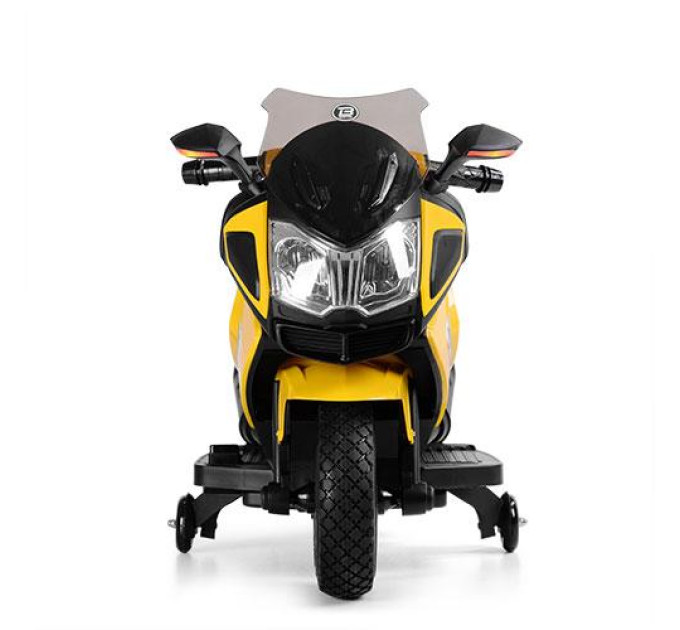 Дитячий електромотоцикл жовтий Bambi M 3625EL-6
