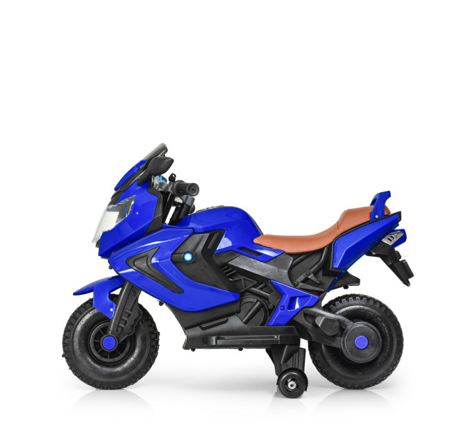 Детский электромотоцикл Bambi M 3681AL-4 с дополнительными колесами