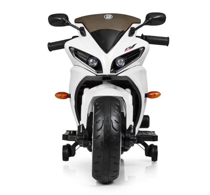 Дитячий електромотоцикл білий MP3 USB TF Bambi M 4069L-1