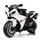 Дитячий електромотоцикл білий MP3 USB TF Bambi M 4069L-1