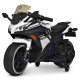 Детский мотоцикл на 1 моторе белый Kawasaki Ninja Bambi M 4268L-1