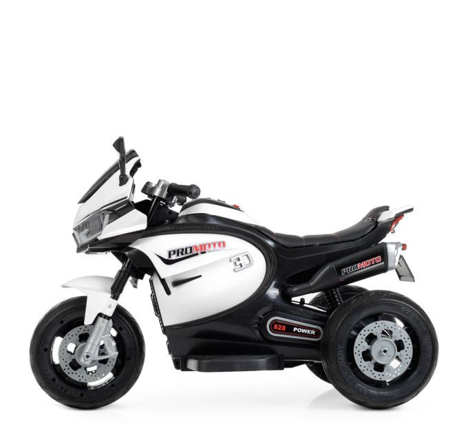 Детский мотоцикл трехколесный белый Bambi M 4265EL-1
