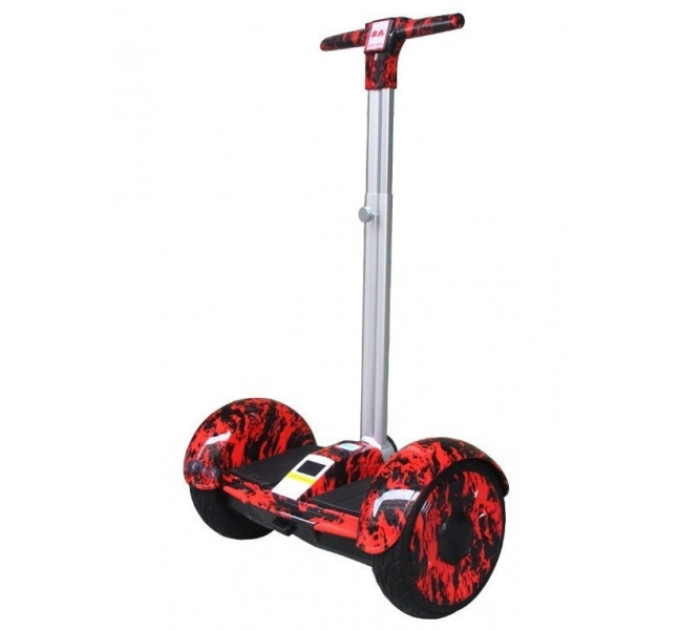 Гироскутер с ручкой А8 Smart Balance 10.5" красный огонь