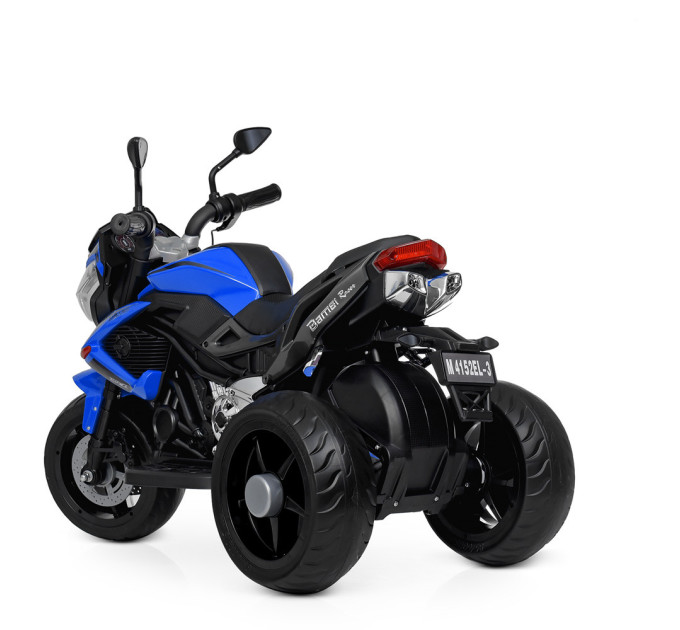 Дитячий мотоцикл триколісний синій MP3 Bambi M 4152EL-4 підсвічування