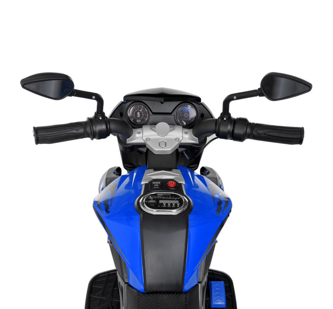 Дитячий мотоцикл триколісний синій MP3 Bambi M 4152EL-4 підсвічування