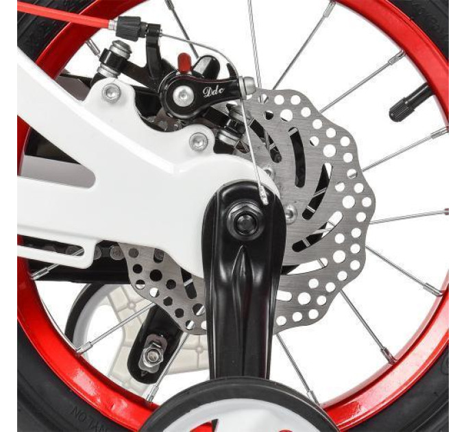 Двухколесный велосипед для ребенка PROF1 LMG14202 бело-красный