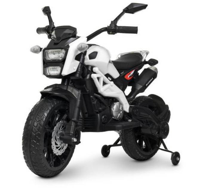 Мотоцикл детский Bambi M 4267EL-1 MP3 TF белый