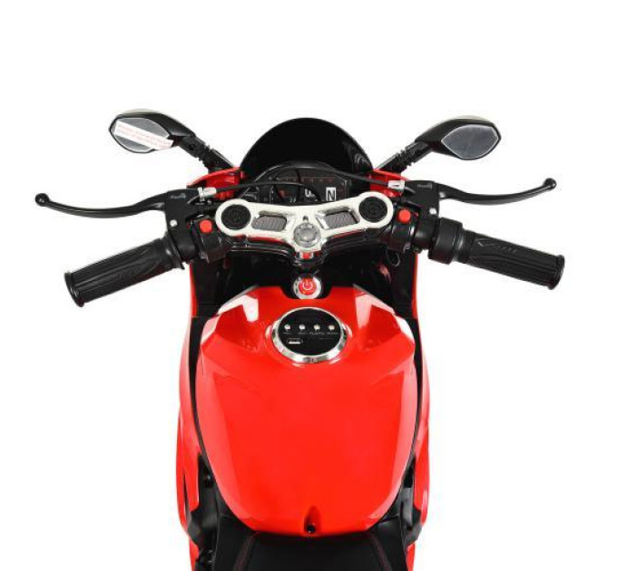 Детский мотоцикл красный Bambi Racer M 4262EL-3 гоночный байк на электромоторе
