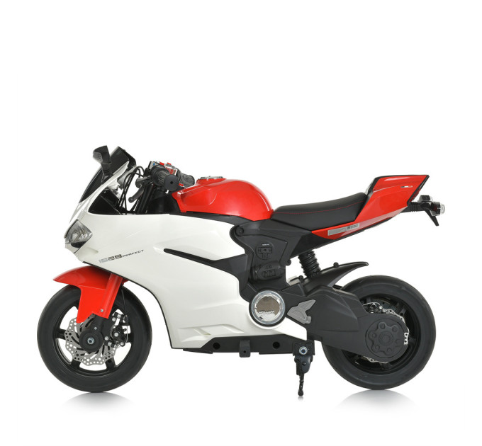 Детский электромобиль мотоцикл Bambi Racer M 4262EL-1-3 бело-красный