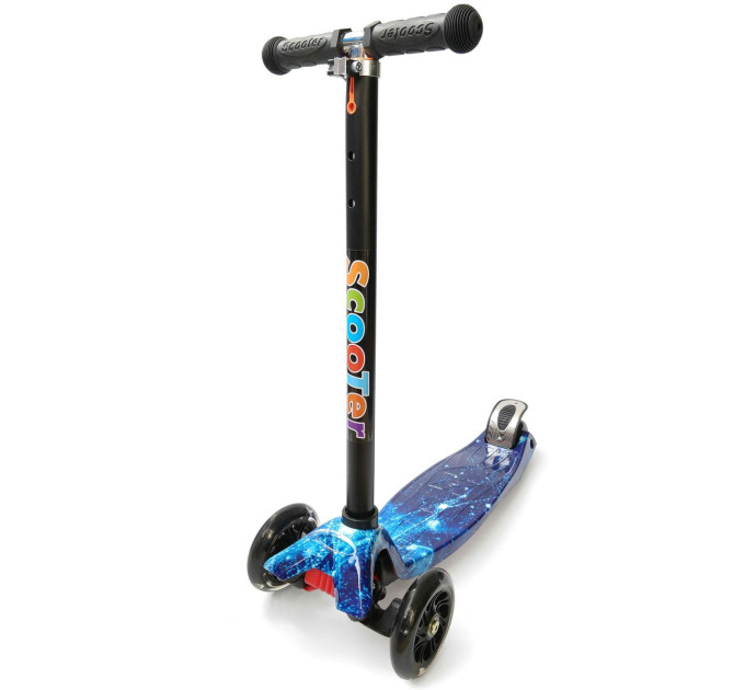 Детский самокат с яркими рисунками Scooter 072S
