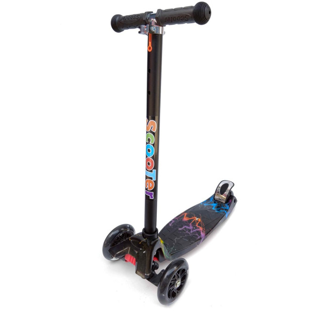 Детский самокат с яркими рисунками Scooter 072S