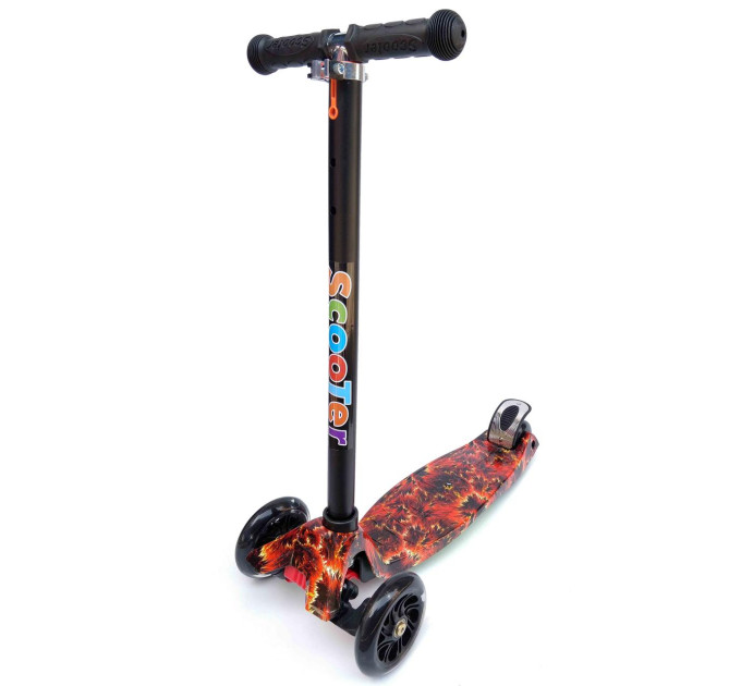 Детский самокат с яркими рисунками Scooter 072S