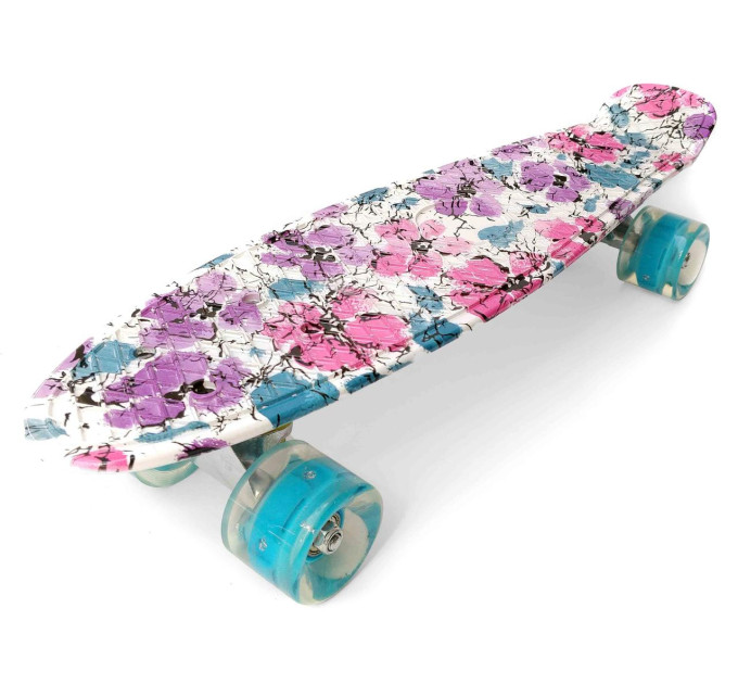 Детский скейт Penny Board скейт для детей 101SL яркие принты