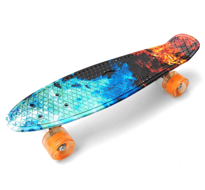 Детский скейт Penny Board скейт для детей 101SL яркие принты