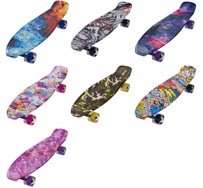 Пенниборд детский с загибом Maraton Longboard 27