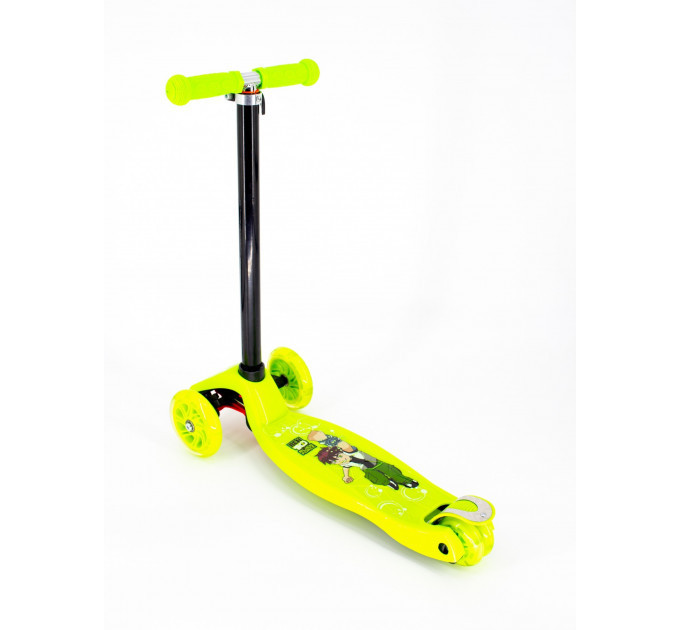 Самокат трехколесный Scooter Pro с подсветкой колес 036STY разные цвета