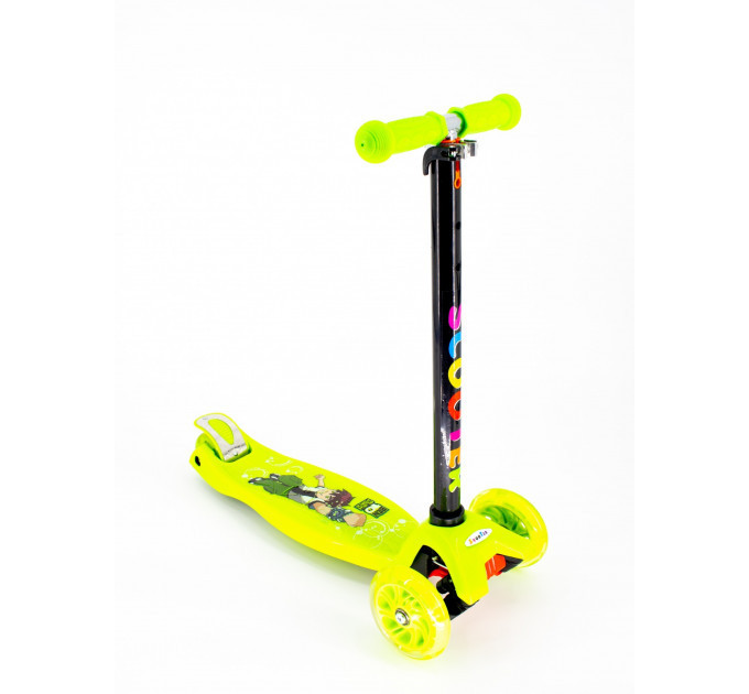 Самокат трехколесный Scooter Pro с подсветкой колес 036STY разные цвета