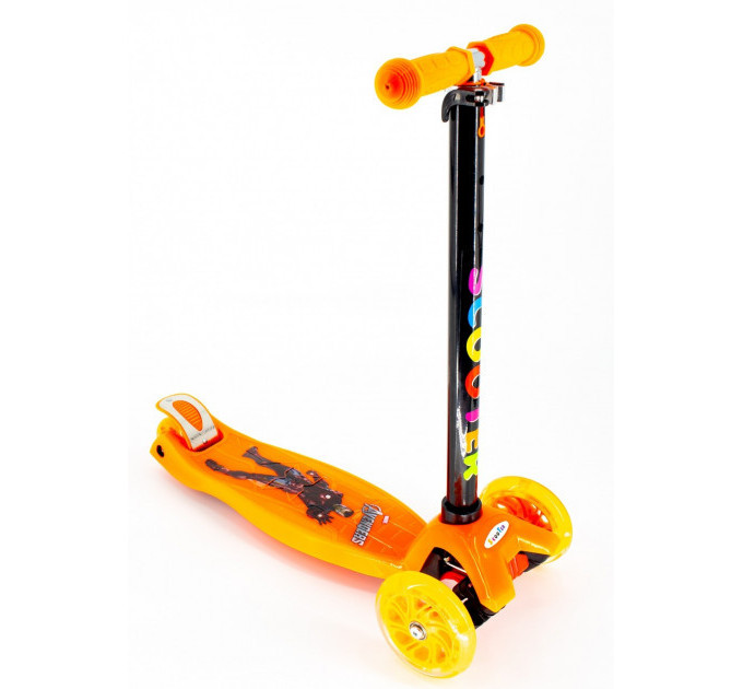 Самокат трехколесный Scooter Pro с подсветкой колес 036STY разные цвета