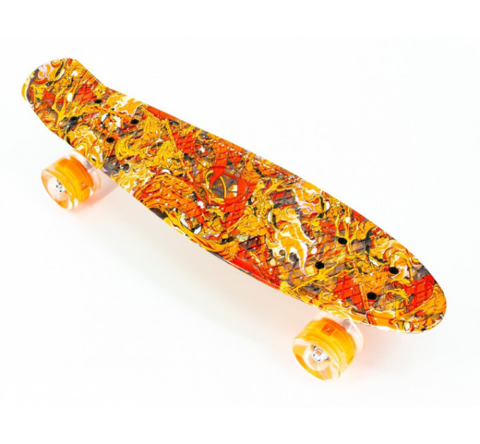 Пенни борд Penny Board скейт детский до 80 кг много цветов подстветка колес