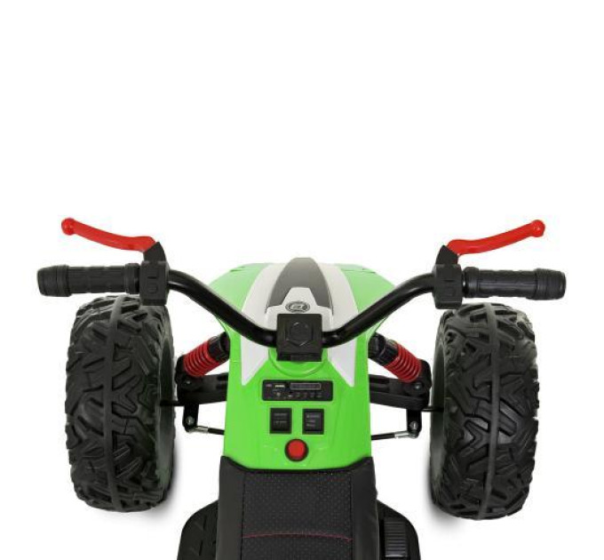 Квадроцикл M 4457EL-5 от 3 до 8 лет до 25 кг с MP3 зелений