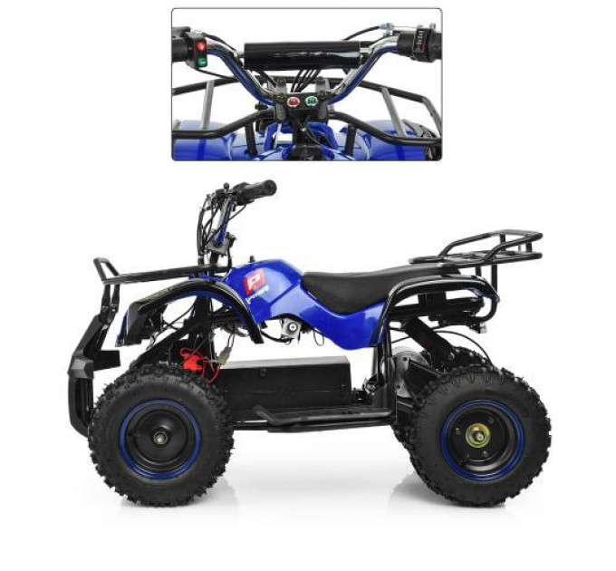 Быстрый квадроцикл на аккумуляторах Profi HB-EATV800N-4 V3 синий 800W
