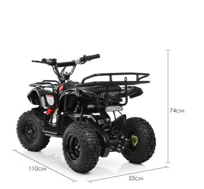 Быстрый квадроцикл на аккумуляторах Profi HB-EATV800N-2 V3 800W черный