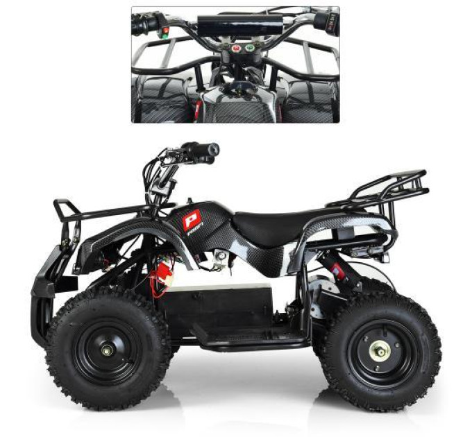 Быстрый и мощный квадроцикл на аккумуляторах Profi HB-EATV800N-19 V3 800W карбон