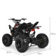 Электрический квадроцикл HB-EATV1500Q2-2(MP3) для подростков с мотором 1500W мотор дифференциал черный