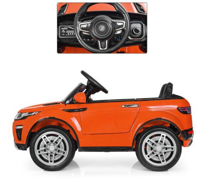Дитячий електромобіль Range Rover Bambi M 3213EBLR-7 помаранчева машина дитяча