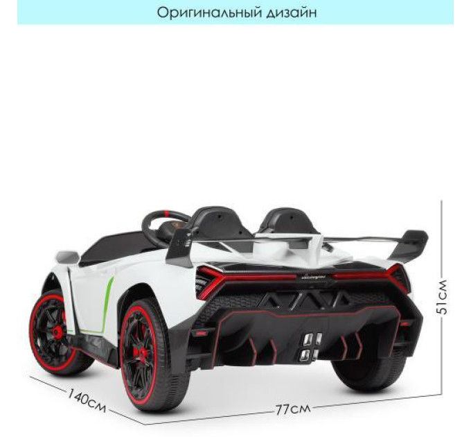 Електромобіль Bambi Lamborghini M 4298EBLR-1 червона музика до 50 кг.